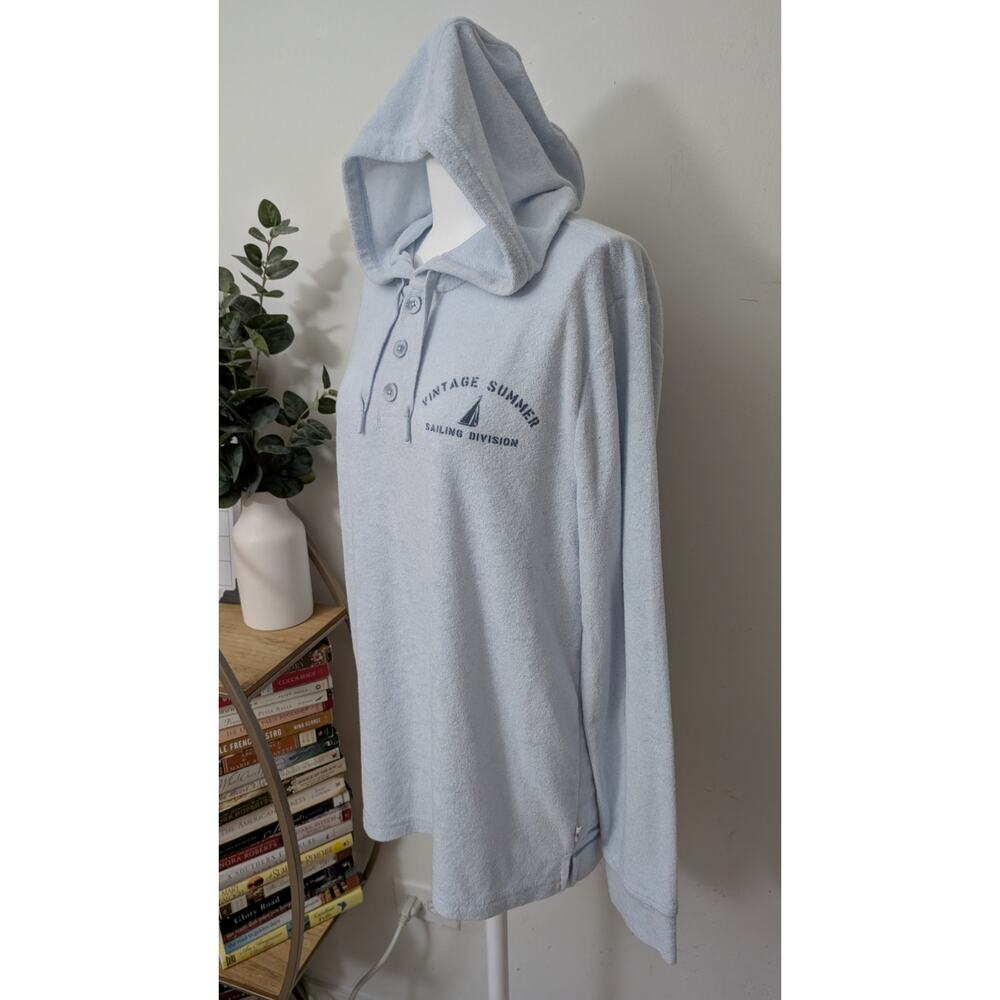 vintage summer terrycloth hoodie - Picture 3 of 15
